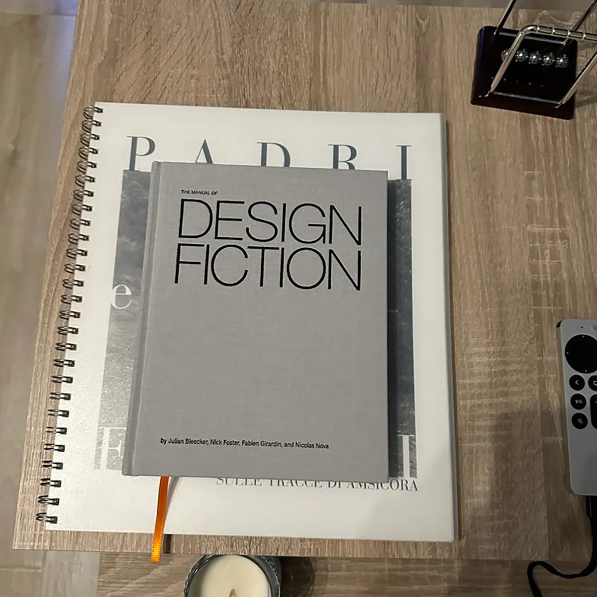 A photo from or of the book The Manual of Design Fiction (Hardcover) by Julian Bleecker